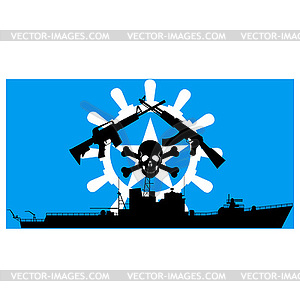 Somali pirates - vector image