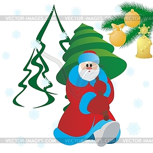 Grandfather Frost - vector clipart