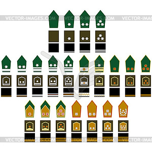 Знаки австрийского бундесвера - векторный рисунок
