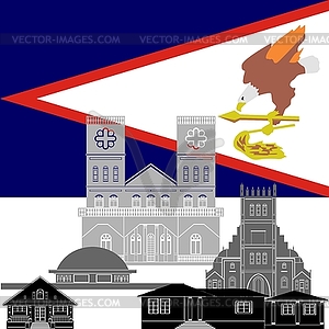 American Samoa - vector image