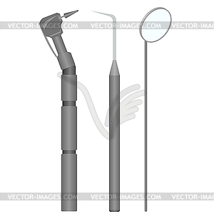 Dental instruments - vector image