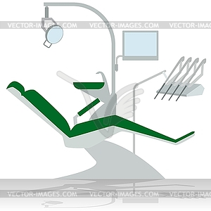 Dentist chair - royalty-free vector image