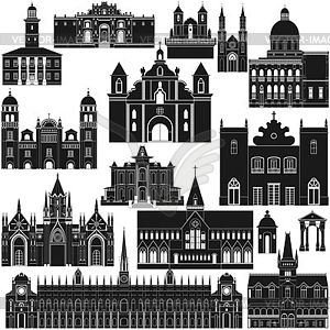 American Architecture - vector clip art