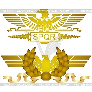 Symbols of Roman legions - vector image