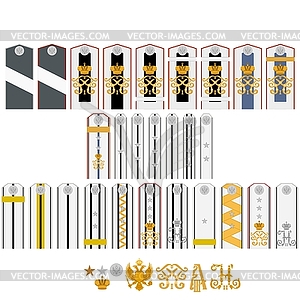 Insignia of doctors and pharmacists in Russia - vector image