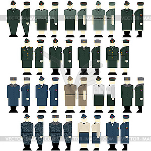 Women`s uniforms Interior Ministry troops - vector image