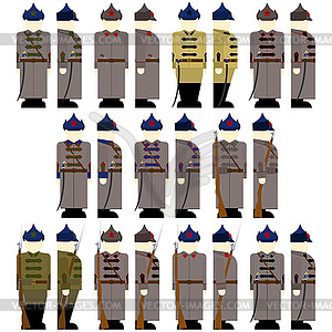 Uniforms employees GPU and NKVD of USSR - vector image