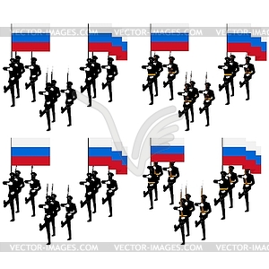 Guard of honor in Russia - vector clip art