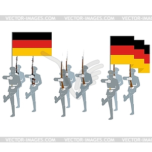 Honor Guard in Germany - vector clip art