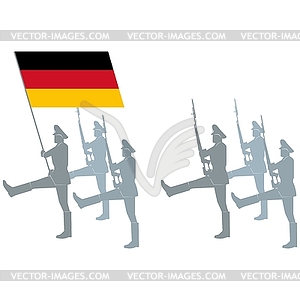 Honor Guard in Germany - vector clipart