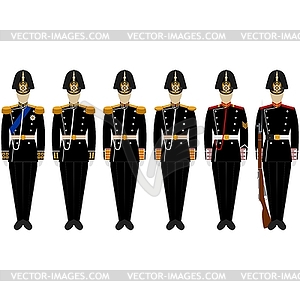 Ceremonial shape of Admiralty Battalion - vector image