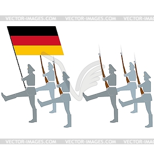 Honor Guard in Germany - vector image