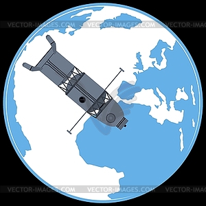 «КВ-1» военно-исследовательское судно - векторный эскиз