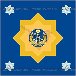 Flag 9th Bashkir canton - color vector clipart