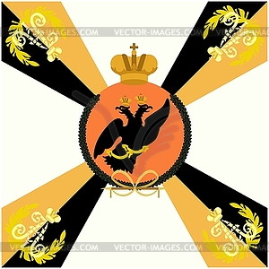 White Flag Life Guard Lithuanian Regiment - vector clipart