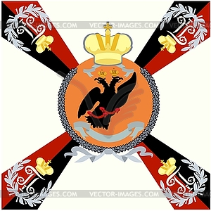 White flag Tauride Grenadier Regiment - vector clip art