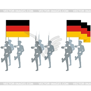 Honor Guard in Germany - vector image