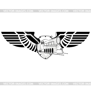 Icon Railroad - vector clip art