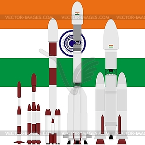 Indian spacecraft - vector clipart