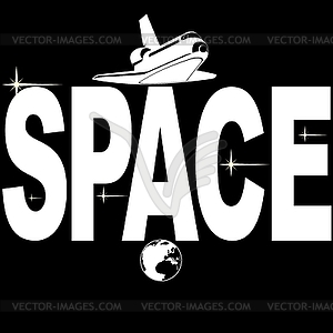 Space - stock vector clipart