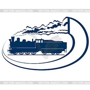 Locomotive- - vector image