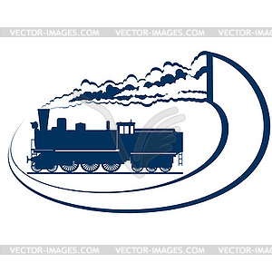 Локомотив-14 - векторизованное изображение