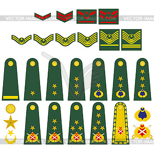 Turkish army insignia - vector image