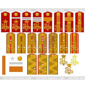 Insignia of Russian Imperial Army - vector clip art