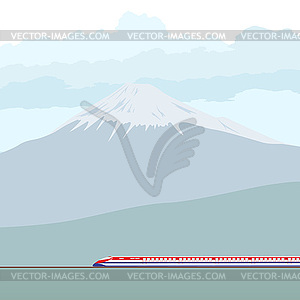 Fujiyama - vector clip art