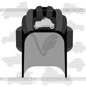 Tanker helmet - vector clip art