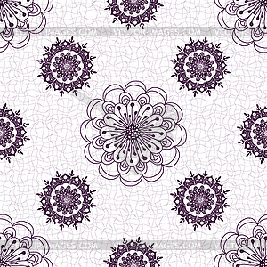 Seamless vintage floral pattern - vector image