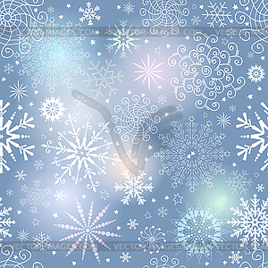 Seamless gentle colorful christmas pattern - vector clip art