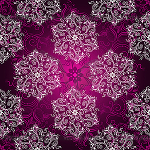 Vintage purple seamless pattern - vector image