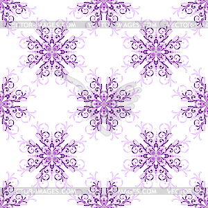 Seamless christmas pattern with snowflakes - vector clipart