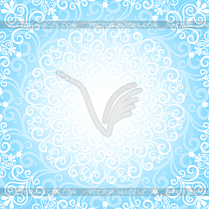 Blue christmas frame - vector EPS clipart