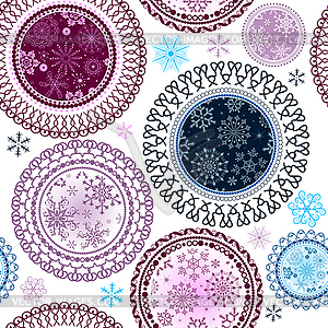 Seamless colorful Christmas Pattern - vector clip art