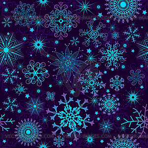 Seamless violet christmas pattern - vector clipart