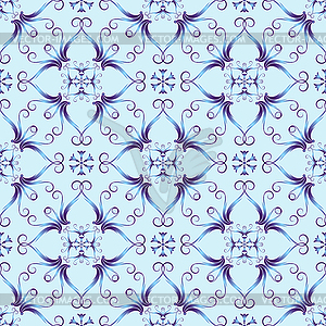 Blue christmas pattern - vector image