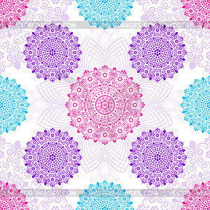 Seamless christmas white pattern - vector clipart