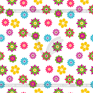 Seamless floral spring pattern - vector clipart