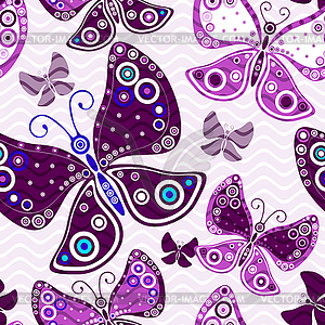 Seamless vivid pink-violet pattern - vector clipart