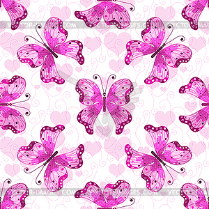 Valentine seamless pattern - vector clipart