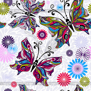 Seamless floral pattern - vector EPS clipart