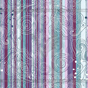 Seamless striped vintage pattern - vector image