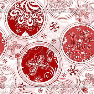 Seamless Christmas pattern - vector clipart