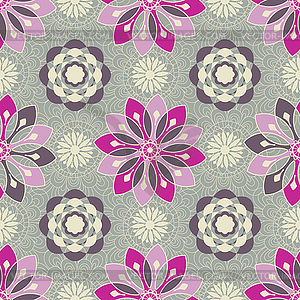 Seamless floral pattern - vector image