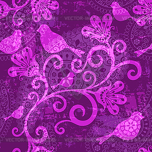 Violet repeating pattern - vector clipart / vector image