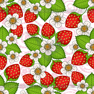 Seamless spring floral pattern - vector clipart / vector image