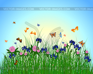 Meadow color - vector EPS clipart