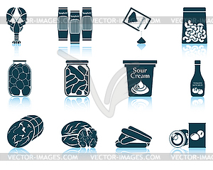 Set of food icons - vector clipart